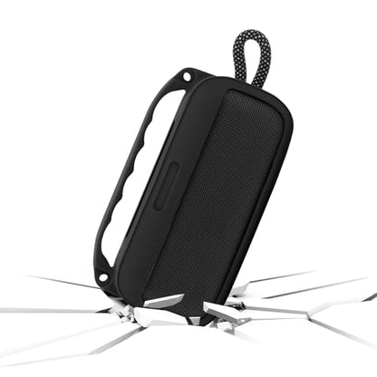 Geekria Silicone Speaker Case Cover Compatible with Bose SoundLink Plus, Protective Soft Skin, Replacement Portable Speakers Travel Carrying Sleeve with Shoulder Strap (Black) - color: Black