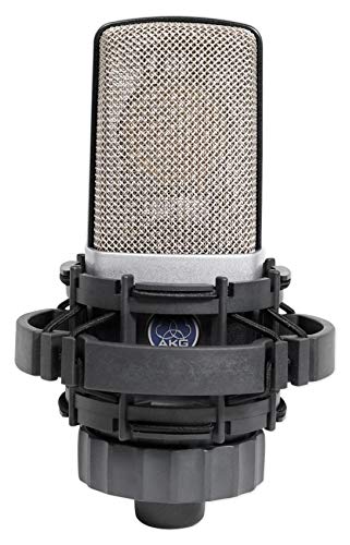 AKG C214 Professional Large-Diaphragm Studio Condenser Mic Recording Mic Bundle with Audio Technica ATH-M30X Monitor Headphones and Rockville RockShield 1 Mic Isolation Shield