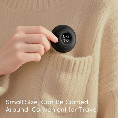 Sleep Earbuds Bluetooth 6.0, Mini Invisible Silicone Sleep Earbuds for Side Sleepers, Noise Blocking Sleeping Headphones, Hidden Earbuds with LED Display for Small Ears, Sleep & Relax（Black） - color: Black