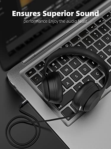 AUX 케이블, 자동차용 3.5mm 오디오 AUX 코드, 브레이드 3.5mm 수-수 스테레오 케이블, 헤드폰, 휴대폰, 아이팟, 자동차 오디오, MP3 등과 호환 가능 (1.2m +1.2m(4피트+4피트) - size: 4 ft + 4 ft