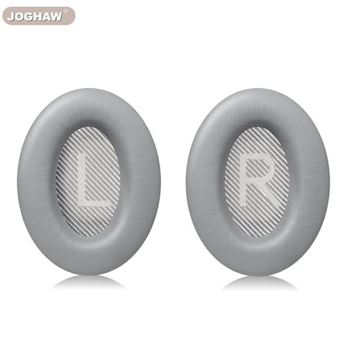 Headphones Replacement Ear Pads, Protein Leather earpad Cushions for Bose Quiet Comfort QC35 Headphones, Replacement Earpads, Softer Memory Foam - Gray - color: Grey