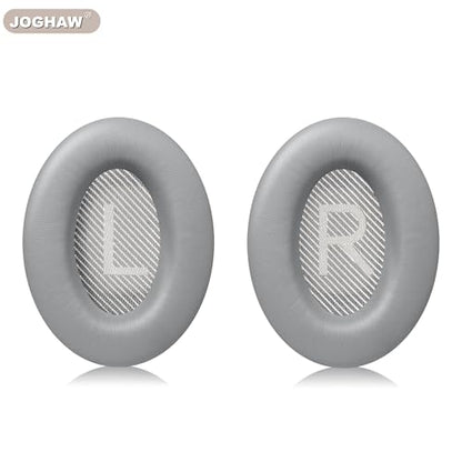 Headphones Replacement Ear Pads, Protein Leather earpad Cushions for Bose Quiet Comfort QC35 Headphones, Replacement Earpads, Softer Memory Foam - Gray - color: Grey