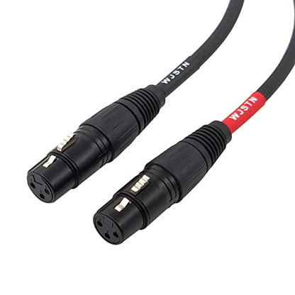 XLR to 1/4 TRS Cable 6.35mm Dual Channel to 3-pin XLR Female XLR to 1/4 Stereo Balanced Microphone Adapter 1ft - size: 1feet