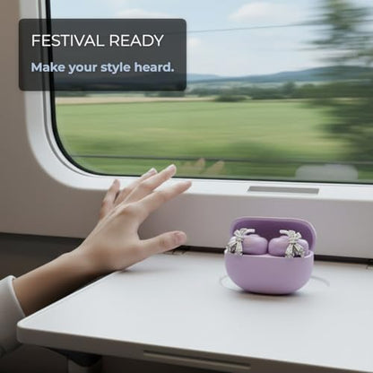 Clip on Earbuds Open Ear Accessories for Bose Ultra Open Earbuds - - color: Bow (Silver)