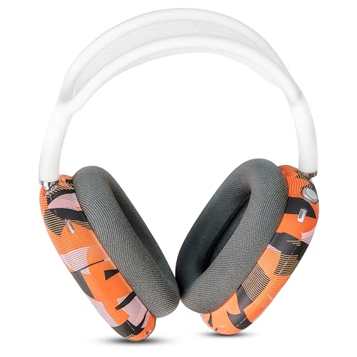 WC ShellZ Max - Protective Shell Covers for AirPods Max 1 & 2 | Made by Wicked Cushions | Made with Premium Silicone | Orange Prism - color: Orange Prism