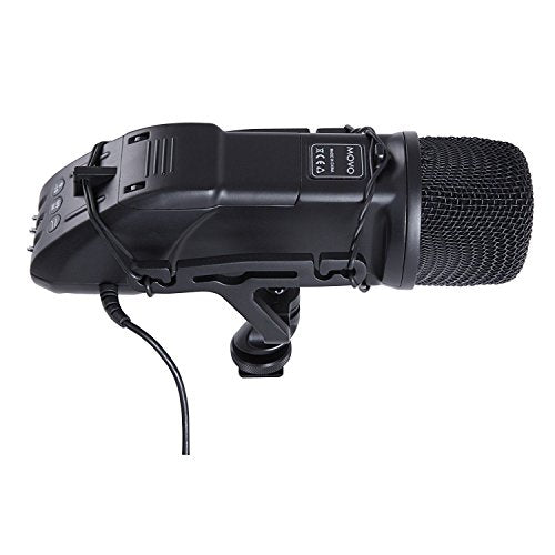 Movo VXR500 HD Professional Condenser XY Stereo Video Microphone for Sony, Nikon,and Canon DSLR Video Cameras (Metal Body)