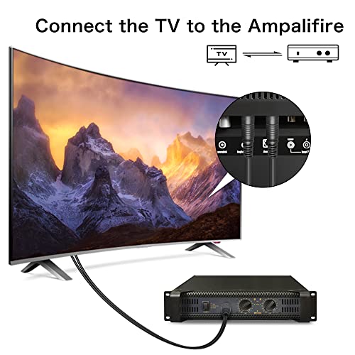 QIANRENON XLR Female to Dual RCA Male Stereo Splitter Cable 3-Pin XLR to 2 RCA Mono Y Splitter Conversion Extension Audio Cable,for Mixer Amplifier KTV Equipment Audio,1m/3.2ft