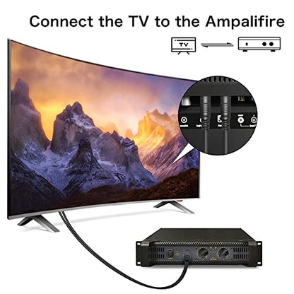 QIANRENON XLR Female to Dual RCA Male Stereo Splitter Cable 3-Pin XLR to 2 RCA Mono Y Splitter Conversion Extension Audio Cable,for Mixer Amplifier KTV Equipment Audio,1m/3.2ft