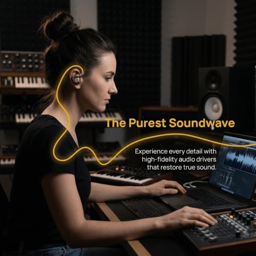 2 Pcs MMCX Interface Replacement Earbud Heads Detachable HiFi Earphone Head with Comfortable Fit for SE215 SE315 SE535(Black) - color: Black