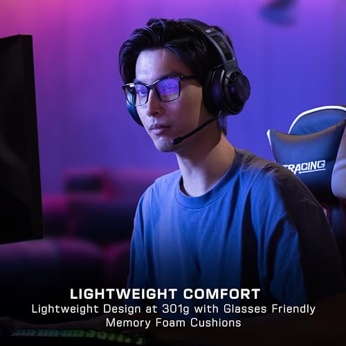 Turtle Beach Atlas Air Wireless Open-Back Headset for PC, PS5, PS4, Mobile | PlayStation, 24-Bit High-Fidelity Audio, Adjustable Mic, Rechargeable 50-Hr Battery, Memory Foam Cushions, Lightweight, Black