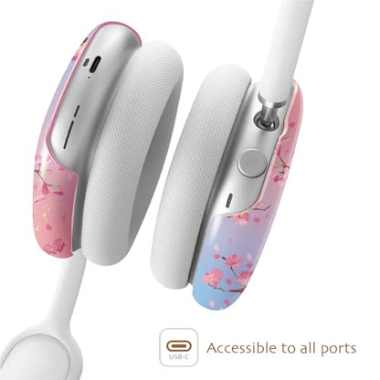 iBenzer Protective Case for AirPods Max Headphones, Ear Cups Cover for Apple AirPods Max (2024 USB-C / 2020 Lightning), Sakura Breeze, AP-MAX-133 - color: Sakura Breeze