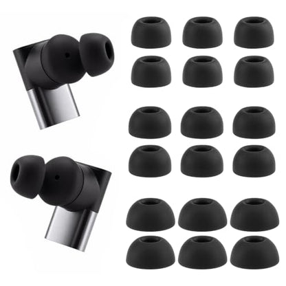 Replacement Ear Tips for Status Pro X, Between 3ANC, Between Pro | 9 Pairs, Black, S/M/L, Soft Silicone Eartips with Portable Storage Box