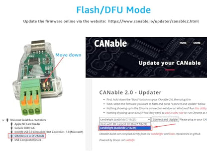 DSD TECH SH-C31A USB to CAN Adapter with FD Support Based on Canable 2.0 - style: Non-Isolated