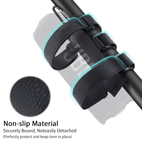 khanka Adjustable Speaker Mount for Bike/Boat/Golf Cart,Black | Adjustable Speaker Strap Holder for Most Bluetooth Speakers, Fits 1.5 to 2.0 Inch Bars, Non-Slip Outdoor Speaker Attachment - color: black
