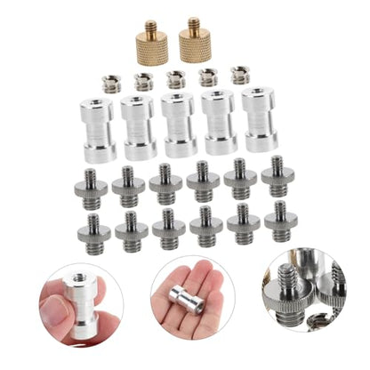 POPETPOP Tripod Adapter Screw Set Aluminum Alloy Lightweight Microphone Thread Adapter for Photography Studio and Photography and Audio Setups Secure and Stable Connection