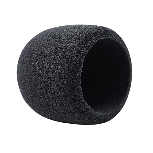 Custom Mic Cover Foam Microphones Personalized Windscreens Condenser (black)