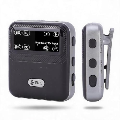 Bluetooth Receiver, Bluetooth Broadcast Function, Low Latency Wireless Sound Adapter One to Many, with 3.5mm Sound Cable & 6.35mm Plug Adapter, Multi Purpose Broadcast Transmit