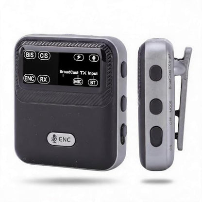 Bluetooth Receiver, Bluetooth Broadcast Function, Low Latency Wireless Sound Adapter One to Many, with 3.5mm Sound Cable & 6.35mm Plug Adapter, Multi Purpose Broadcast Transmit