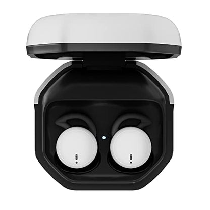 Mini Wireless Bluetooth Earbuds for Small Ear Canals, Sleep Earbuds Noise Isolating, Invisible Earphone for iPhone PC Laptop Tablets Sports (White Black) - color: WhiteBlack