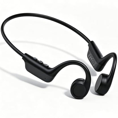 Bone Conduction Sports Headphones – 27g Ultra-Light Frame for All-Day Comfort, Bluetooth 6.0, Immersive Sound, Crisp Calls & Video, Trendy Black-Gray, Perfect for Cycling, Gym, Outdoor Sports