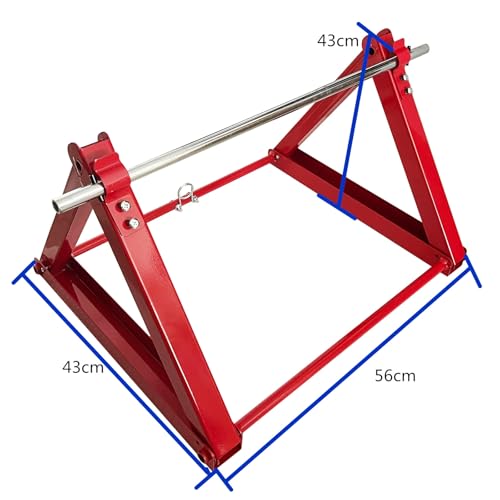 Cable Reel Drum Roller Holder Wire Dispenser Cable Rack Fold Spool Holder Dispenser FOLD CABLE DRUM JACK RED - color: Fold Red Cable Drum Jack