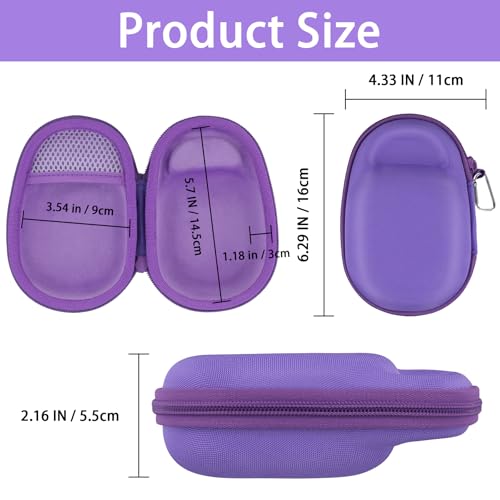 Aenllosi Hard Case for JBL Clip 5 Speaker, Purple | EVA case construction, Water-resistant design, Dust-resistant design, Protective case only - color: Purple