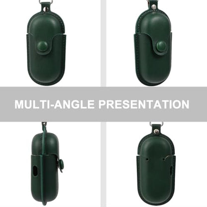 NUOBESTY Waterproof Earphone Case for Earbuds 3i, Anti-Lost Scratch-Proof Earbud Storage Bag in Dark Green for Travel and Outdoor Use