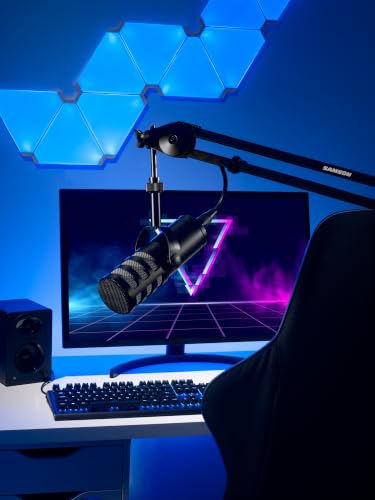SAMSON Q9x Broadcast Dynamic Microphone | Cardioid dynamic capsule with XLR output and humbucking coil for podcasting, streaming and recording
