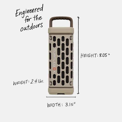 Turtlebox Ranger, Ultra-Portable Bluetooth Speaker, Waterproof, Tan - color: Tan