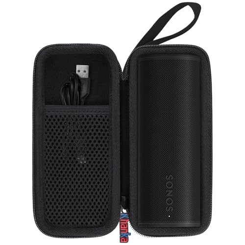 khanka Hard Travel Case Replacement for Sonos Roam 2 / Sonos Roam Portable Smart Bluetooth Speaker - color: Black