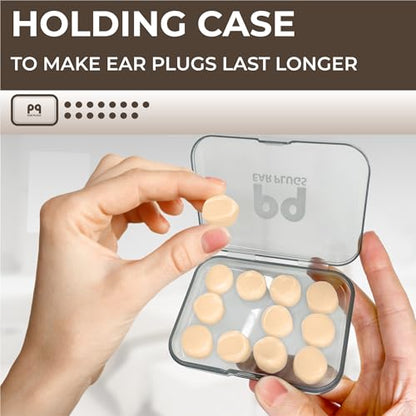 Peace&Quiet PQ Silicone Ear Plugs for Sleeping - 15 Wax Earplugs for Sleep and Swimming Ear Plugs, Soft Ear Covers for Sleeping and Water, Noise Cancelling 32Db, (15 Pillows), Skin Tone - color: Skin Tone