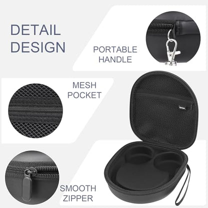 Hard Headphone Case for Sony WH-CH520 / JBL Tune Live 670NC, Black | Protective Carring Storage Case for Over-Ear Headphones, with Handle Strap & Mesh Pocket - color: BLACK