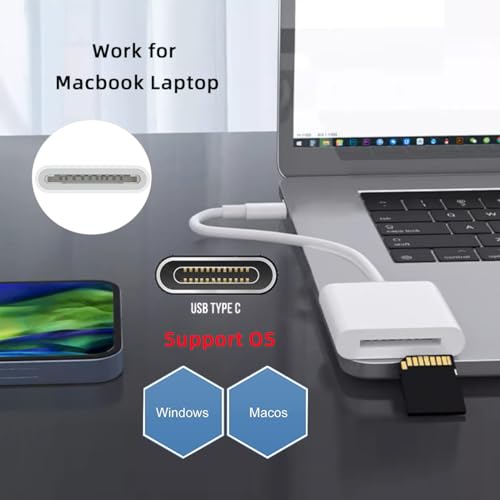 chenyang USB C to SD SDXC SDHC Card Reader Adapter 480Mbps Compatible with Laptop Tablet Phone - style: SD Card 1 IN 1