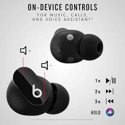 Beats Studio Buds + True Wireless Noise Cancelling Earbuds - Black/Gold (Renewed) - color: Black