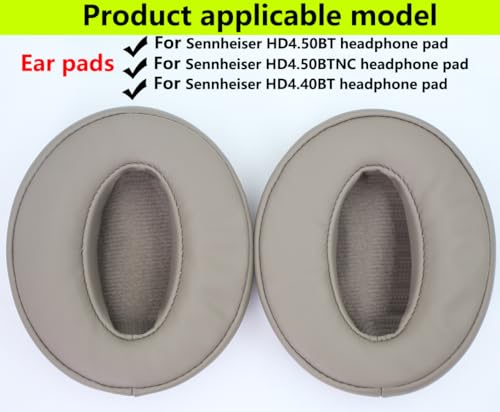 Replacement Ear Pads Compatible with Sennheiser HD4.50BT Champagne Gold | for Sennheiser HD4.50BTNC HD4.40BT Headphone Memory Foam/Protein Leather Earpads Earmuffs - color: Champagne gold