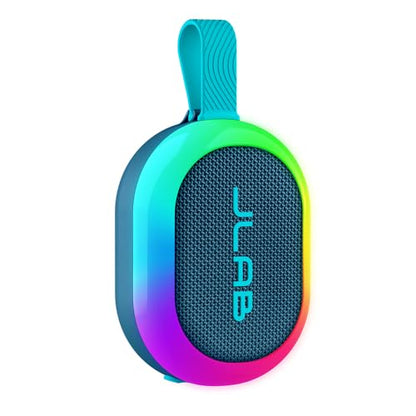 JLab, Pop Party, Portable Bluetooth Speaker, Waterproof, RGB LED Lighting, Navy - color: Navy