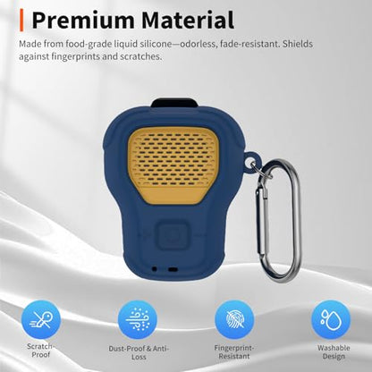 for DEWALT Wearable Bluetooth Speaker Case (Updated Version) – Soft Silicone Protective Cover,Dustproof Shockproof Anti-Scratch Sleeve for DEWALT Wearable Speaker,Blue