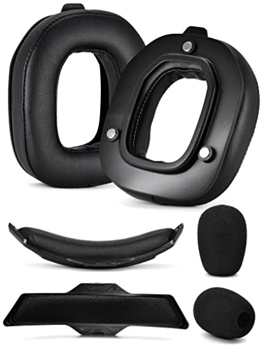 A50 Gen 3 Mod Kit - defean Replacement Earpads and Headband Compatible with Astro A50 Gen 3 Headset,Ear Cushions, Upgrade High-Density Noise Cancelling Foam, Added Thickness (Black Protein) | Replacement Earpads and Headband for Astro A50 Gen3,Upgrade Hig