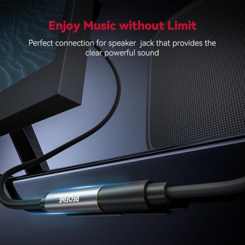 Headphone Extension Cable 5ft-(No Mic Support) 3.5mm Extension Cable Nylon Braided Male to Female Aux Cord Extender for Smartphones,Headphones,Laptops,Tablets, Speakers