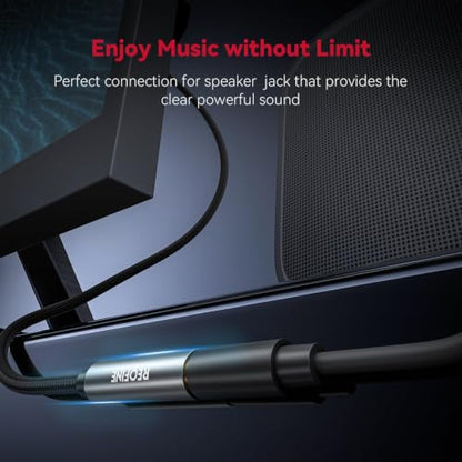 Headphone Extension Cable 5ft-(No Mic Support) 3.5mm Extension Cable Nylon Braided Male to Female Aux Cord Extender for Smartphones,Headphones,Laptops,Tablets, Speakers