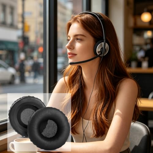 Audio 478 Ear Pads YDYBZB Earpads Earpads Ear Cushions Covers Replacement Compatible with Plantronics Audio 478 USB Headset Headphones Protein Leather