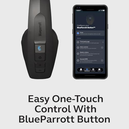 BlueParrott Pro B350 Bluetooth Headset | 98% noise cancellation headset for professional drivers; premium comfort, 40 hr talk time