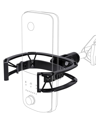 Wave Shouck Mount [Custom Built for Elgato Wave:3/1] Metal Frame Suspension | Anti-Vibration Elastic Suspension, Metal Frame, Holder Clip, with 3/8" & 1/4" Adapter, for Wave 3/1 Mic, Improves Sound - size: Wave Shock Mount
