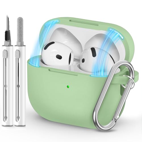 Ljusmicker for AirPods 5/4 Case (2026/2024) with Magnetic Lock,Pastel Green - color: B2-Pastel Green