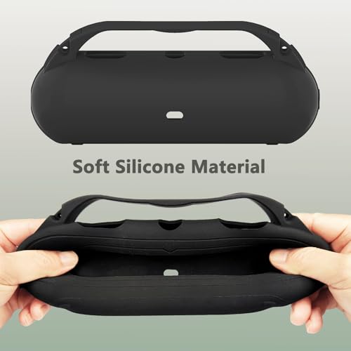 Silicone Case for Bitzee Magicals Interactive Toy Digital Pet | Protective Stand Holder for Beats Pill Bluetooth Speaker Accessories With Should Strap (Black Case) - color: Black Case