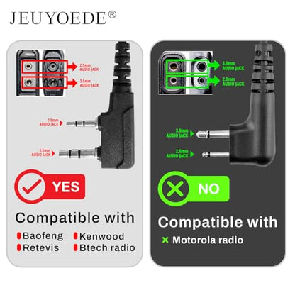 TK-2312 G Shape Single Wire Headset Surveillance Earpiece Mic Compatible with Kenwood Walkie Talkie TK-3101 TK-2312 Two Way Radio - style: G type