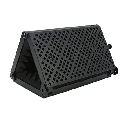 Microphone Isolation Foldable High Density Mic Portable Soundproof Studio Mic Sound Absorbing Foam Reflector for Recording Podcasts Singing and Broadcasting