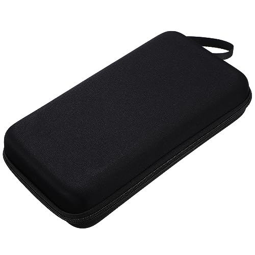 Kisangel Portable Dual Microphone Storage Bag with Padded Dividers and Receiver Compartment Compact Hard Case for Travel and Organized Mic Protection
