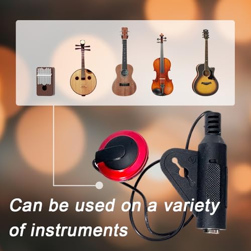 2Pcs Piezo Pickup Contact Microphone for Guitar Violin Banjo