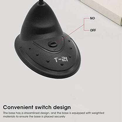 EBTOOLS Desktop Computer Microphone, 360° Adjustable Goose Neck Capacitive Microphone, 3.5MM Round Interface, Suitable for Notebook/Desktop Computers